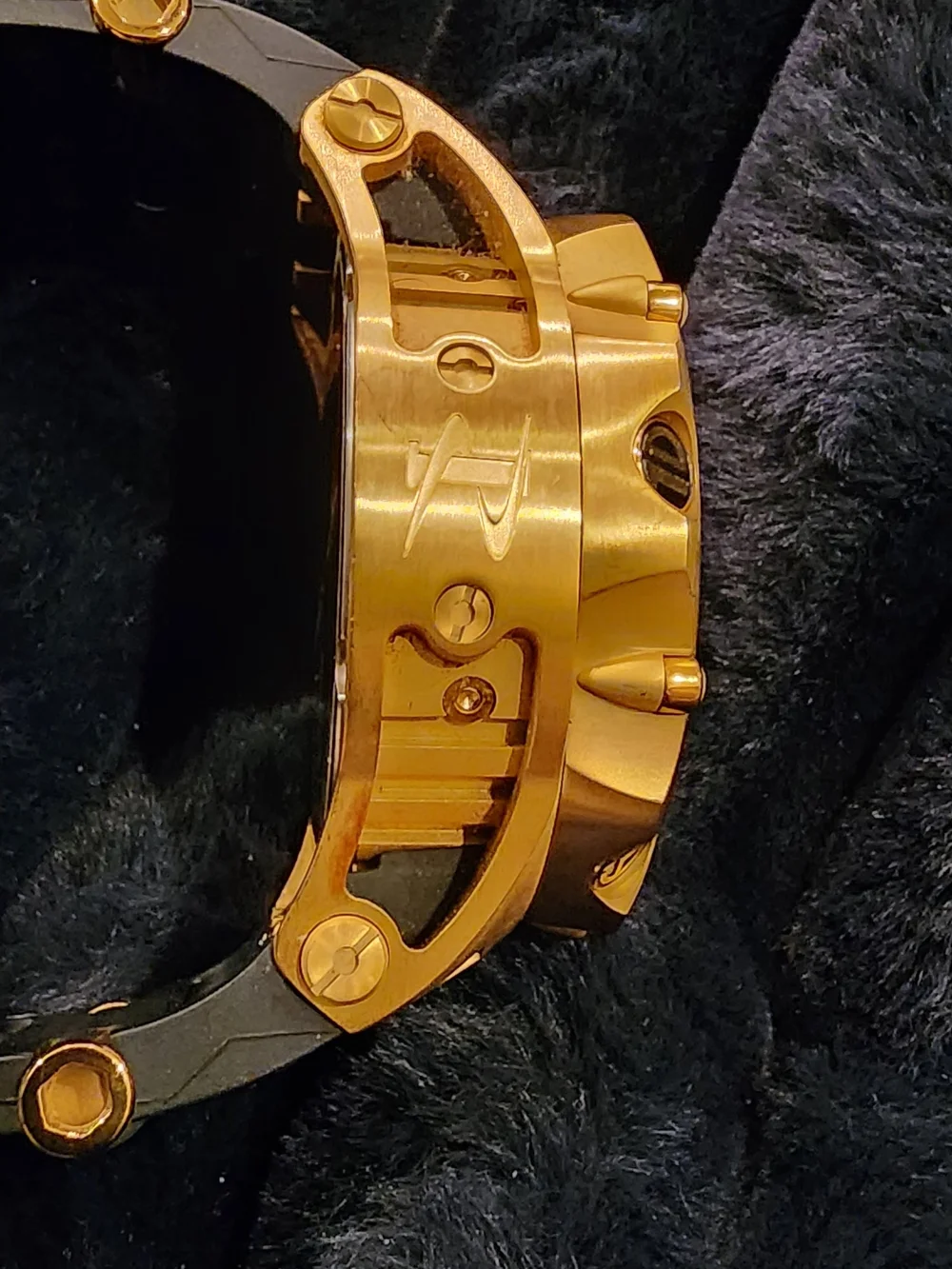Men’s Gold Chronograph Watch - Gold/Black